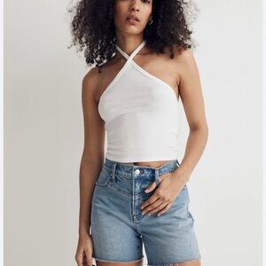 Madewell Supima Ribbed Halter Top